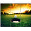 « golf ball near hole », ensemble de 3 reproductions de photos sur toiles tendues