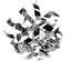 35cm H Plastic Novelty Pendant Shade in Black