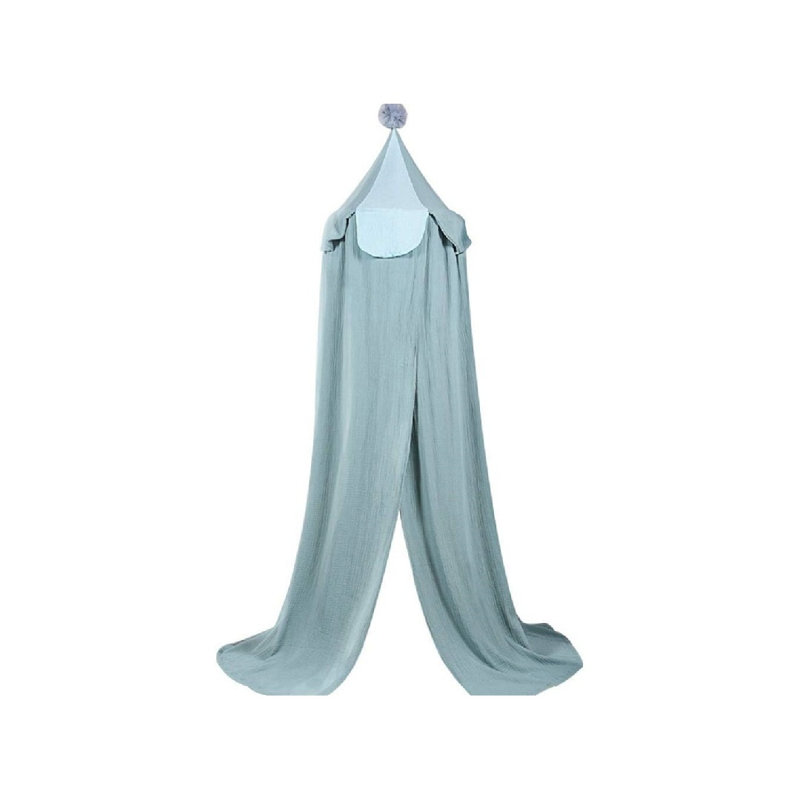 Bed Canopy Round Dome Mosquito Net, Blue, 240 X 50 X 50Cm