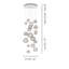 Oto Suspension R55 Crystal Striped Glass Satin Nickel G9 Ul-1925814717-1925814715