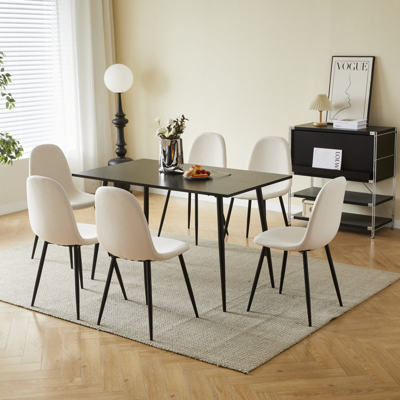 Ensemble repas rectangulaire L 51,18 po x l 29,6 po Biby, Blanc
