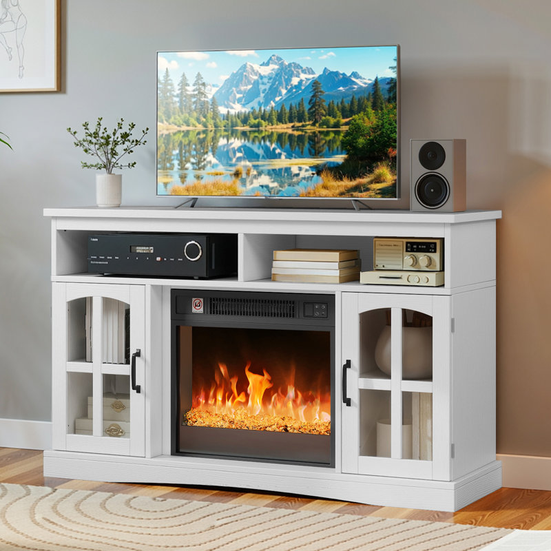 Unfinished Fireplace for TVs up to 50" with Fireplace Included