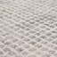 Tapis rayé gris tissé à la main-61240295