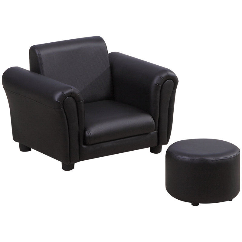 Quinlan Children's Club Chair, Black