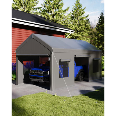 Abri d'auto robuste pour abri d'auto portatif 10 x 20 pi