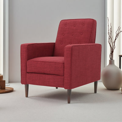 Fauteuil inclinable Fauteuil inclinable Fauteuil inclinable moderne de style Mid-Century à dossier inclinable avec coussin de siège plus épais