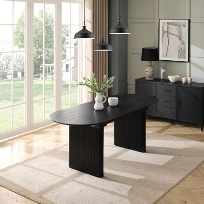 Taino Extendable Pine Oval Dining Table