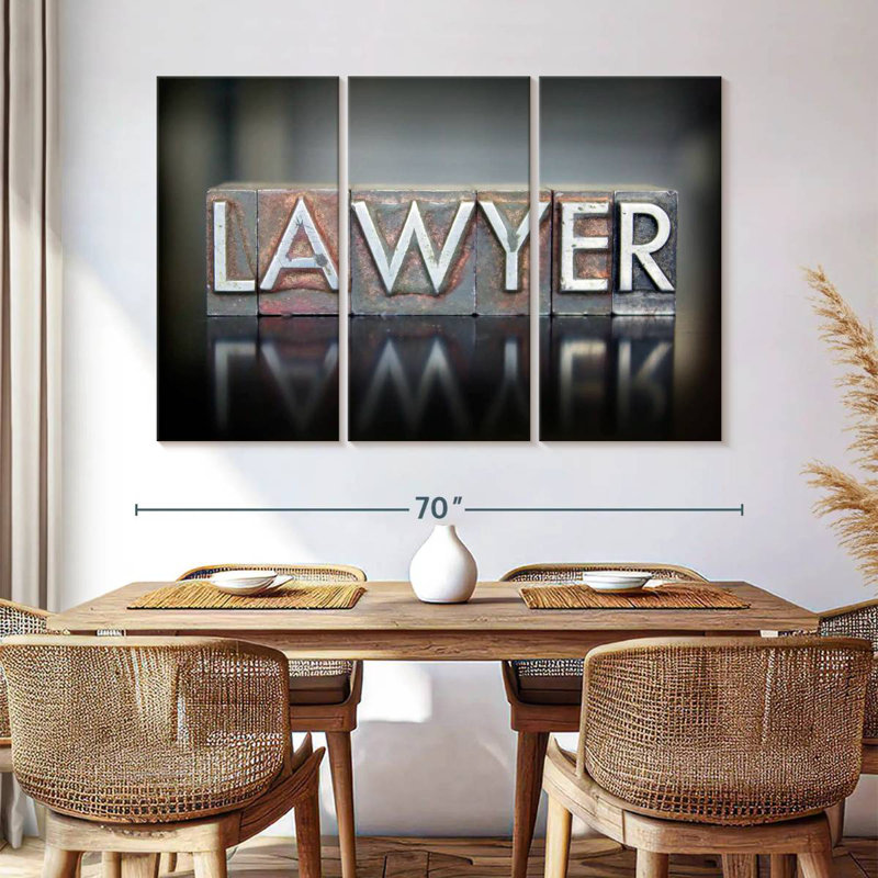 Alcaraz Lawyer, typographie, H 42 po x l 65 po