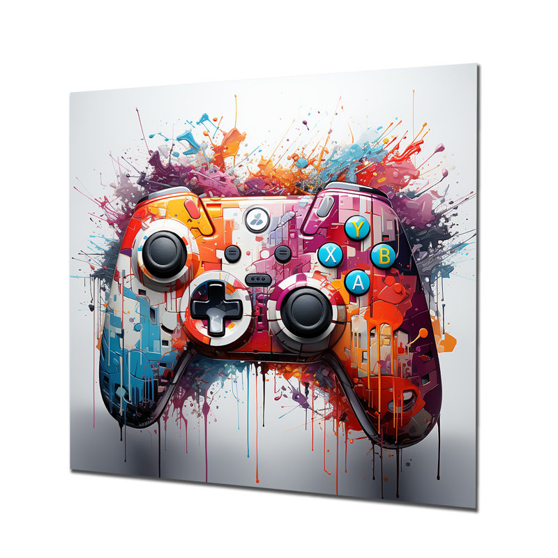 Manette de jeu colorée, H 36 po x l 36 po