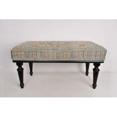 Bench For Bedroom, Sitting Bench, Ottoman Bench, Upholstered Bench, Turkish Rug Bench, Kilim Bench, Home Decor Bench, Handmade Bench by Dakota Fields