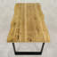 Nielsen Oak Rectangular Unfinished Wood Top Dining Table with Steel Base-1091282853-1091282909