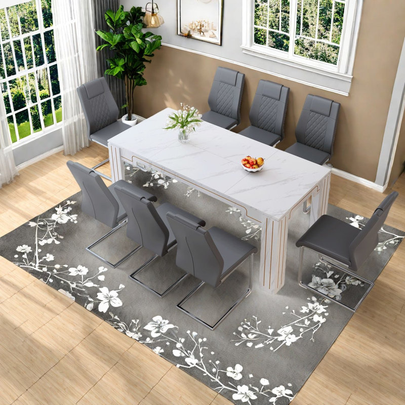 Ensembles de table de salle à manger (doit inclure à la fois la table et la chaise), MDF Marble Modern Home