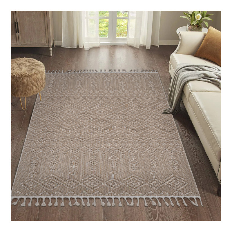 Collection Natural / Traditional Indoor / Outdoor Area Rug, Rectangle 7'9" x 10'