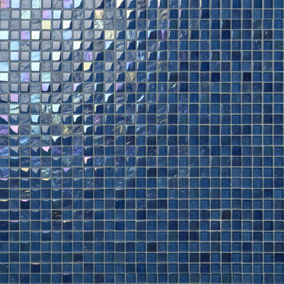 Carreau de mosaïque murale en verre poli 11,73 po x 11,73 po Angel Dust (0,95 pieds carrés / chaque) Angel Dust