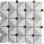 12" X 12" Straight Edge Ceramic Mosaic Sheet Floor Tile