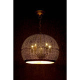 Pierced Metal Sphere Pendant