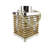 Rustic Chic Rectangular Rattan Candle Holder Lantern with Jute Handle-18523516