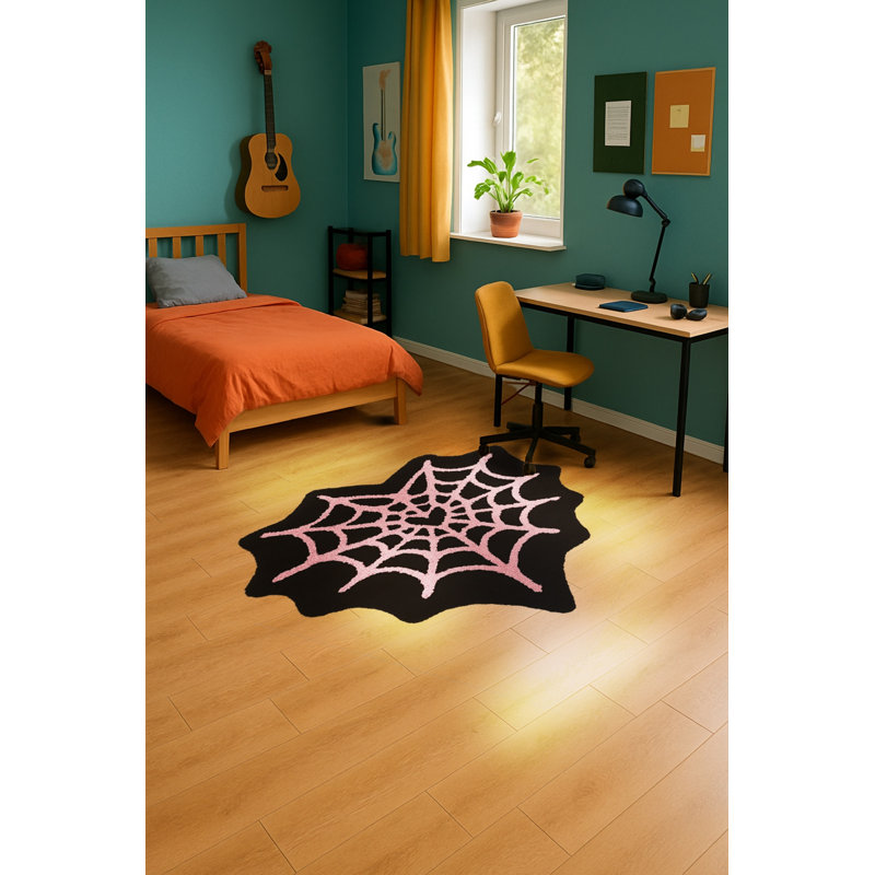 Tapis rose tissé Mosso, 6'7" x 9'10"