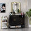 Armoire de salon autoportante avec miroir à DEL, coiffeuse tout-en-un-857731411