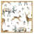 Toile avec cadre flottant or
