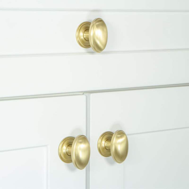 Eden Prairie Cabinet Knob, Satin Brass