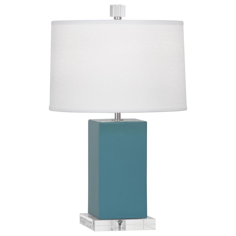 Harvey 19.25" Table Lamp, Steel Blue