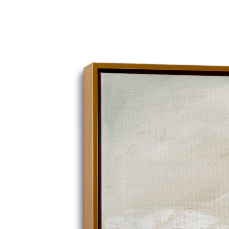 Impression sur toile roulée Golden Drift Reflections, H 16,75 po x l 16,75 po x P 1,75 po, Cadre flottant or poli