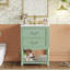 Meuble-lavabo 24 po avec lavabo en céramique-613527308