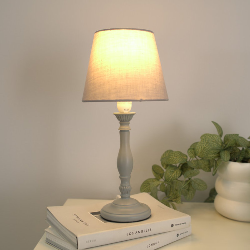 Darian Table Lamp, Grey, No