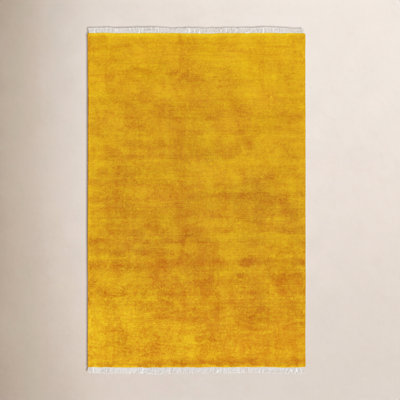 Clio Hand-Woven Beige Wool Rug
