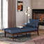 Chaise longue en tissu Sarom avec traversin-71521103