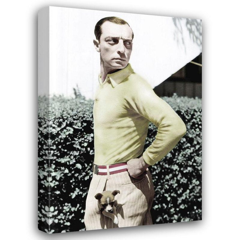 «Latitude Run® Hollywood Photo Gallery Gallery», art sur toile tendue: Buster Keaton, H 48 po x l 33 po