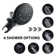 Classic High Pressure Single Handle 6-Spray Patterns Rain Shower Head With Handheld Shower (Valve Included)