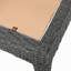 Table d'appoint d'extérieur en osier, table d'appoint, gris-972808882