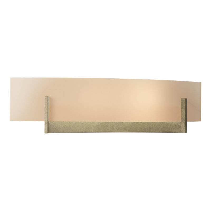 Scone encastré 2 lumières Axis, H 4,5 po x l 17,3 po x P 3,5 po, Sable, Or doux