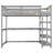Arris Solid Wood Loft Bed with Bookcase by Harriet Bee-140602794-140602796