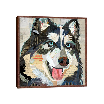 Steely Eyed Siberian Husky 1 Piece Wall Art on Canvas