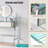 33.9" Mirrored Makeup Vanity Desk With Mirror And Lights, Mirrored Console Vanity Table With 2 Big Drawers & Open Shelf, Dressing Table With Charging Station For Bedroom, Silver