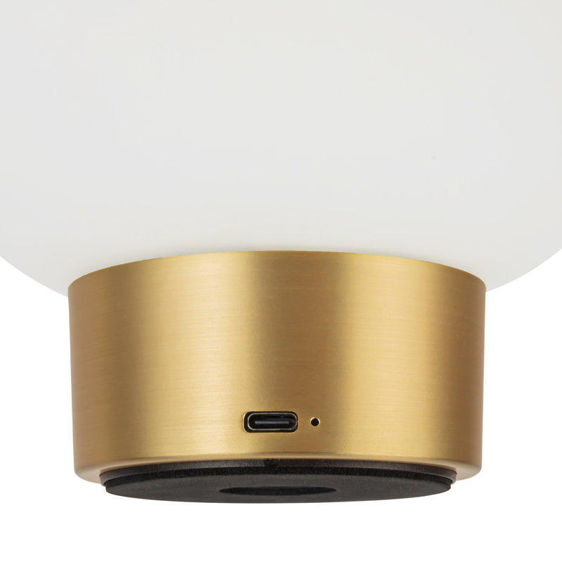 Lampe de table à DEL à intensité variable 5 po Rinae, Brushed Gold