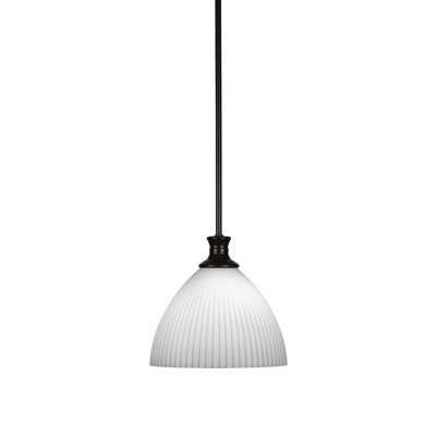 Luminaire suspendu suspendu Chestle avec verre opale givré 10,75 po