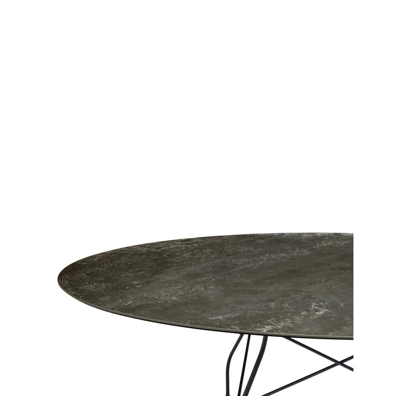 Glossy Oval Dining Table, Solid White
