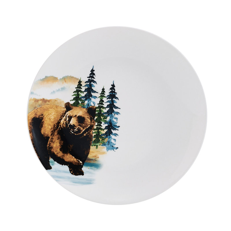 Studio Nova Woodland 12-Piece Porcelain Dinnerware Set, Service for 4
