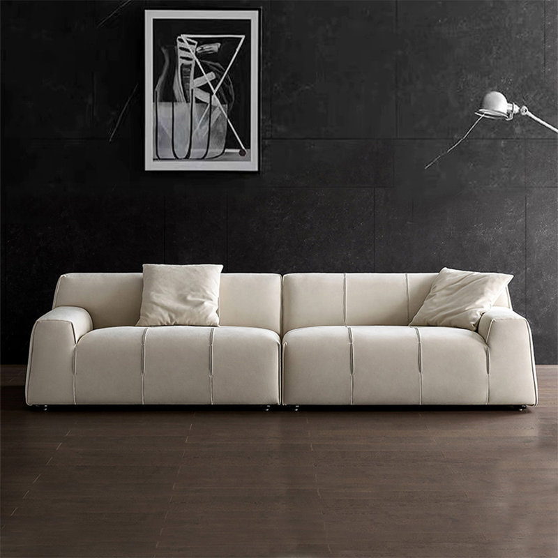 Coussin modulaire 100% polyester crème, 3, H 27,56 po x l 102,36 po x P 41,34 po
