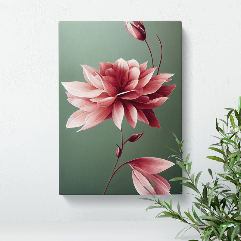 A Picturesque Flower - Wall Art, Wrapped Canvas, 50cm H x 35cm W x 3cm D, No Matte