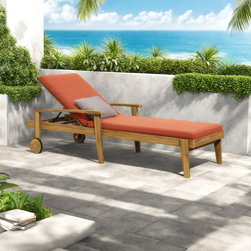CHAISE LUNGE, Jaune, Orange