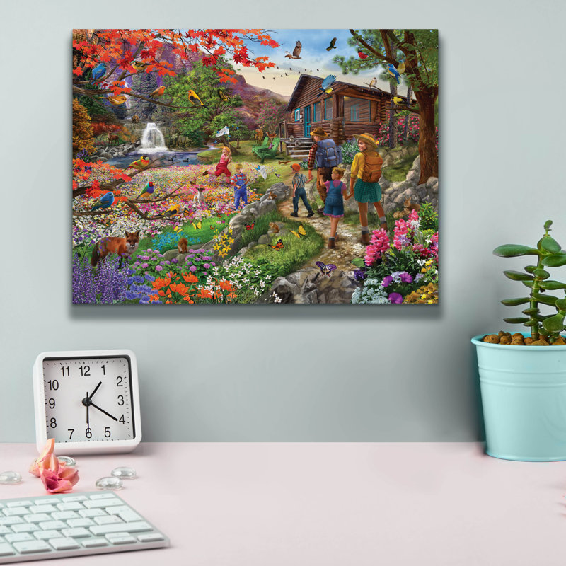 «Wildflower Mountain» par Bigelow Illustration, H 12 po x l 16 po x P 0,75 po