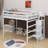 Full Size Loft Bed With Wardrobe-317326503