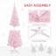 Arbre de Noël rose 5 pi-972683845
