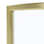 Ensemble de douche de coin rond en or brossé L 40 po x l 40 po x H 72,83 po Breeze