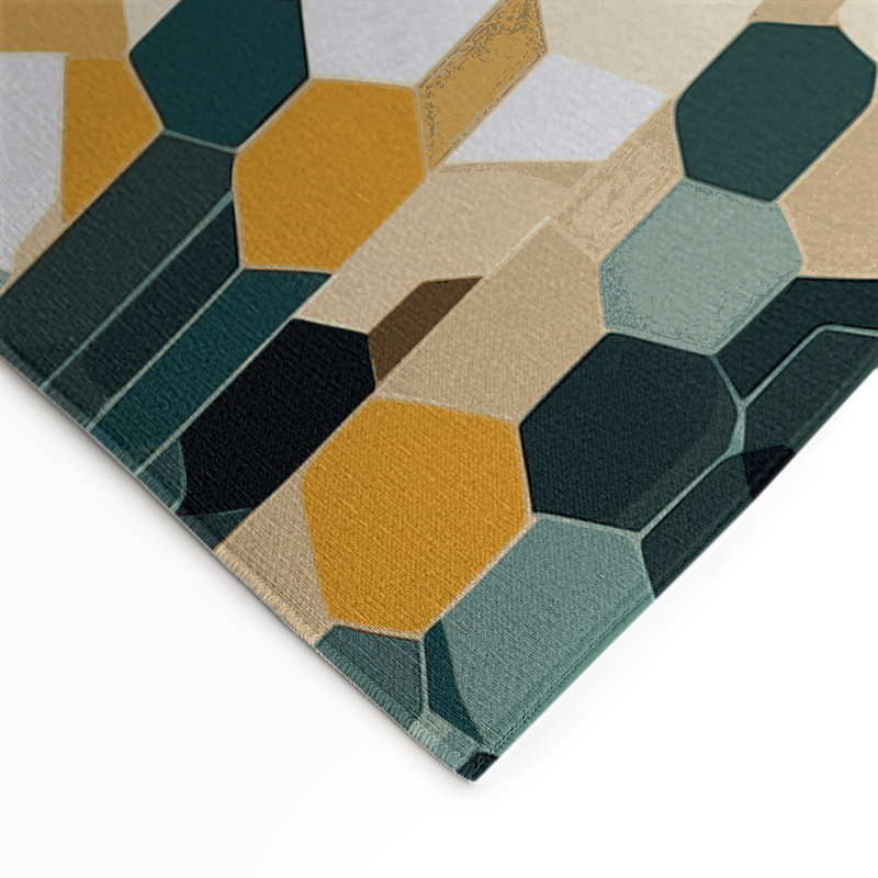 Pixel Array Indoor And Outdoor Area Rug, Rectangle 1'6" x 2'6"
